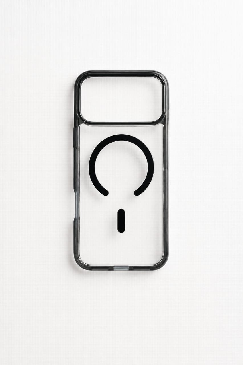 Forro con borde de color para iPhone 17 Pro Max · Serie Essential · Modelo 1, iPhone 17 Pro Max / 18 Pro Max · Negro