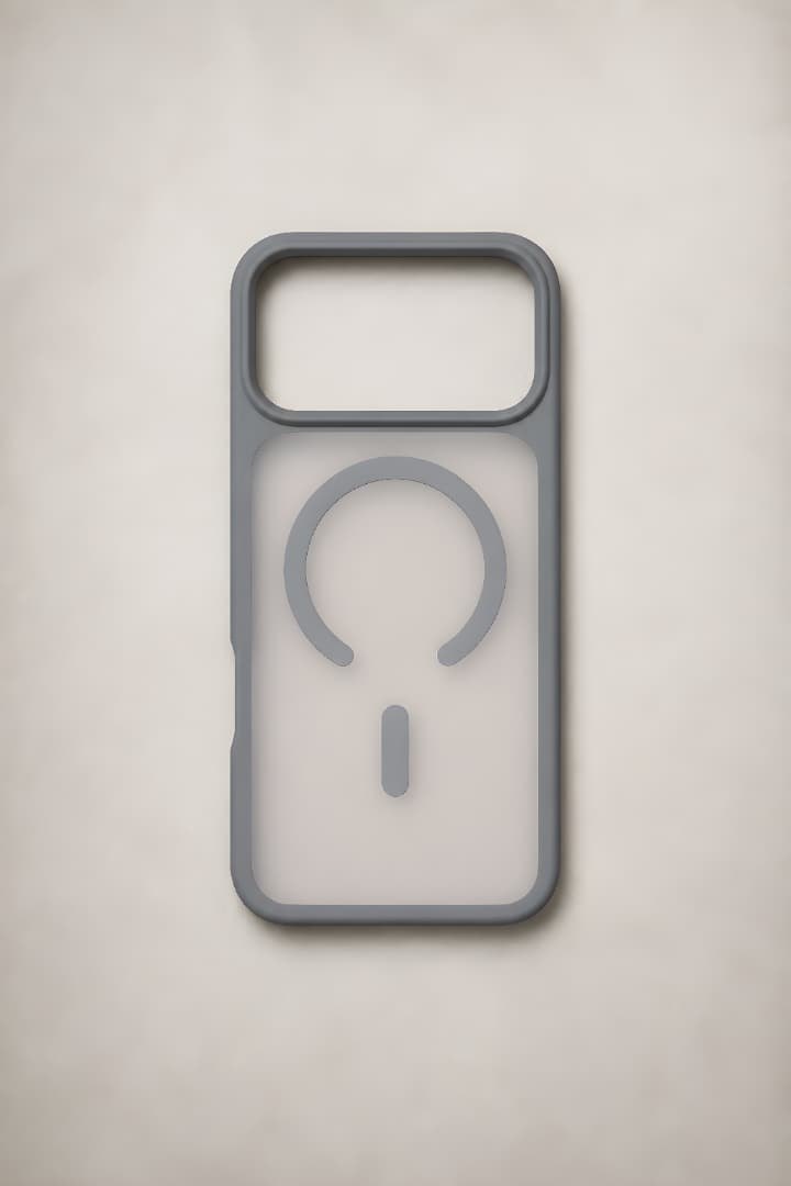 Forro mate traslúcido con MagSafe para iPhone 17 Pro Max · Serie Pro · Modelo 2, iPhone 17 Pro Max / 18 Pro Max · Gris