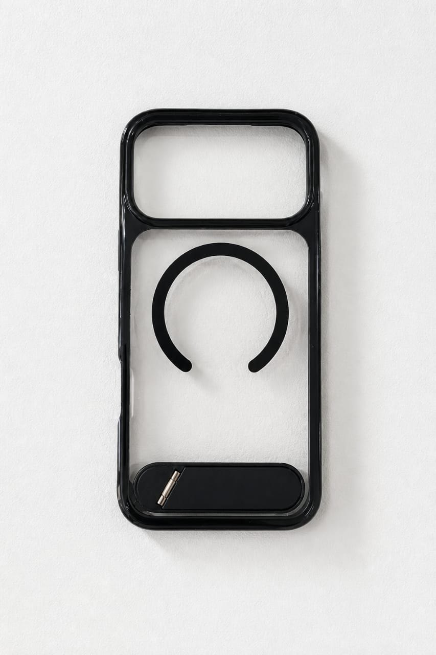 Forro con MagSafe y soporte kickstand para iPhone 17 Pro Max · Serie Elite · Modelo 10, iPhone 17 Pro Max / 18 Pro Max · Negro