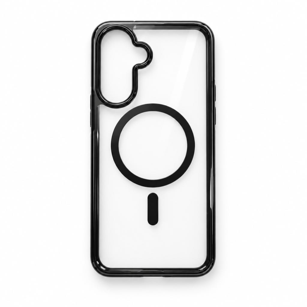 Forro transparente para Samsung A16 · Serie Essential · Modelo 1, Samsung A16 · Negro
