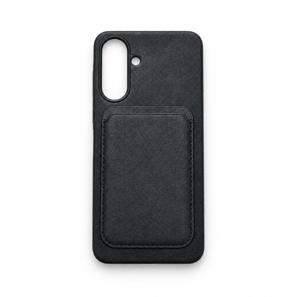 Forro gamuzado con tarjetero magnético removible para Samsung A56 · Serie Elite · Modelo 10, Samsung A56 · Negro