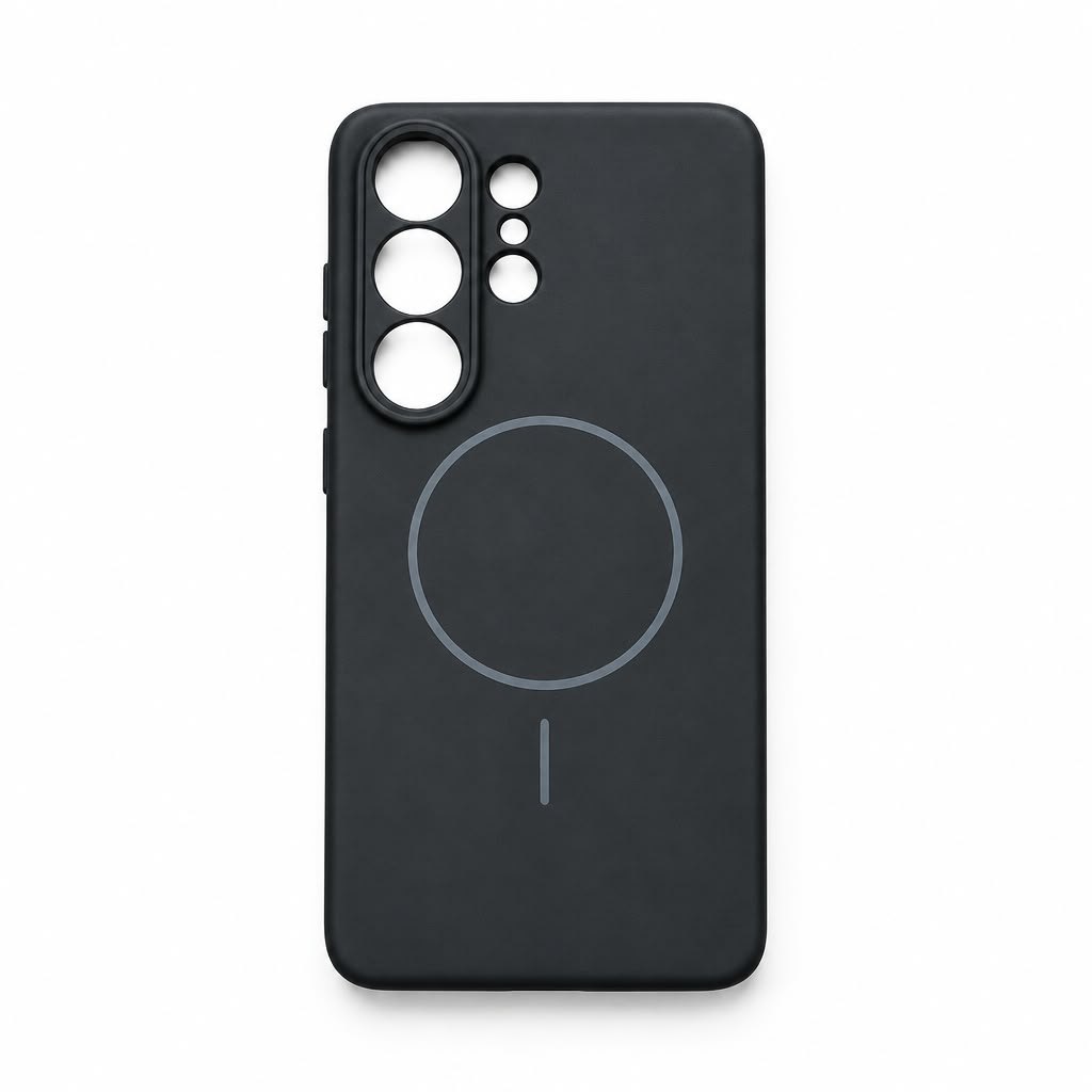 Forro mate con protección de cámara para Samsung S25 Ultra · Serie Pro · Modelo 3, Samsung S25 Ultra · Negro