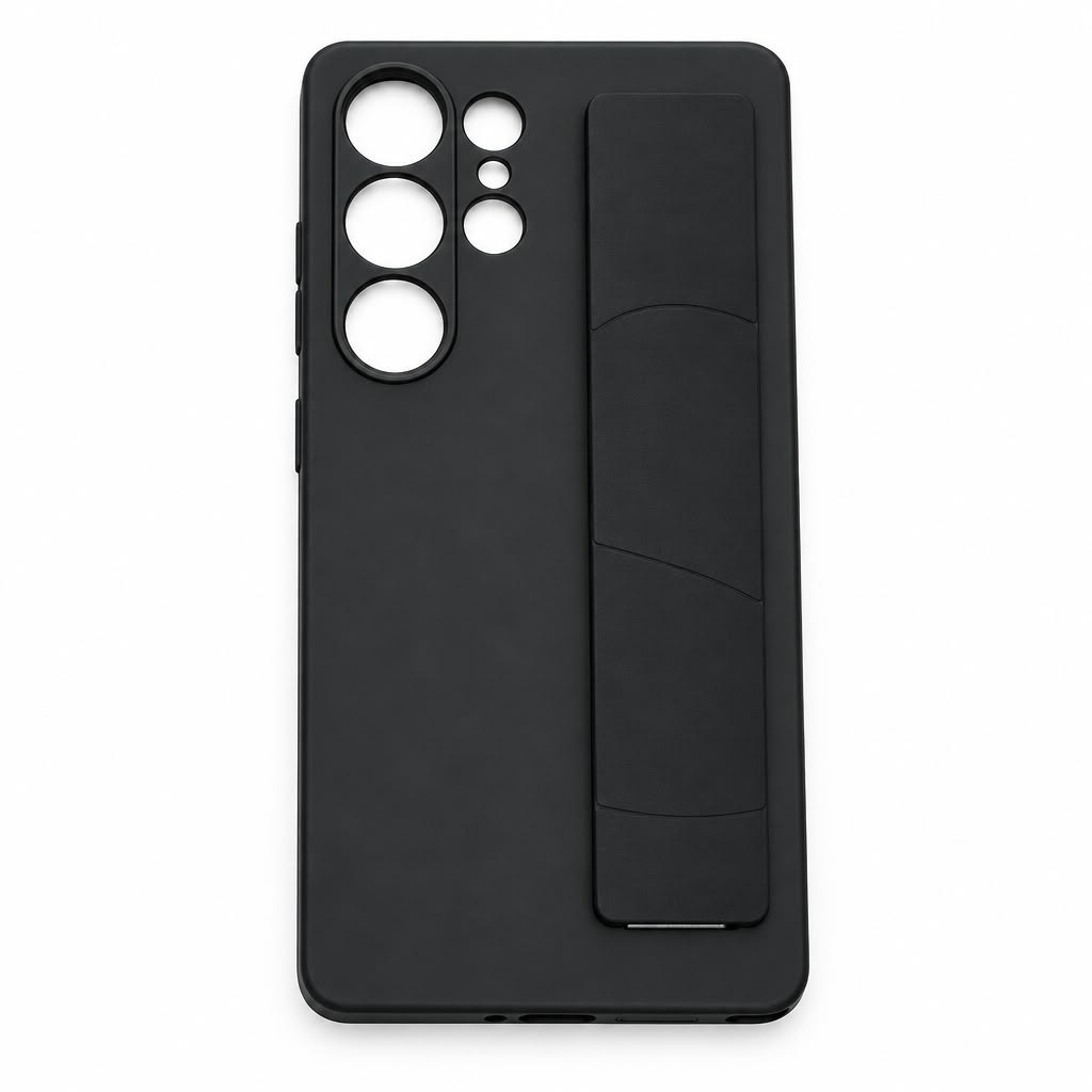 Forro de poliuretano liso de máximo agarre para Samsung S25 Ultra · Serie Essential · Modelo 9, Samsung S25 Ultra · Negro