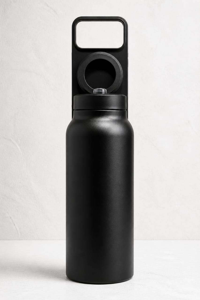 Botella con soporte magnético MagSafe · Modelo 1, Negro